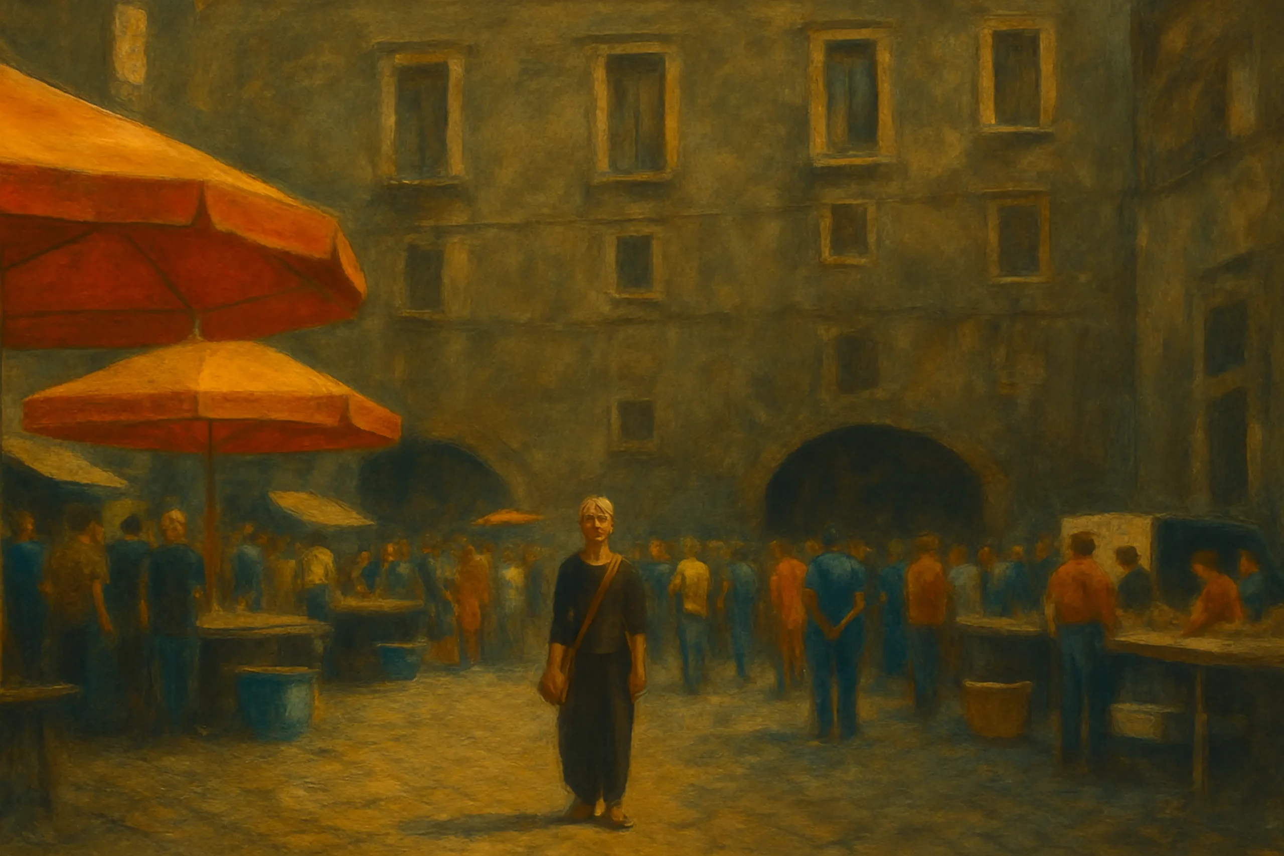 Marché de la Pescheria Catane – photo stylisée